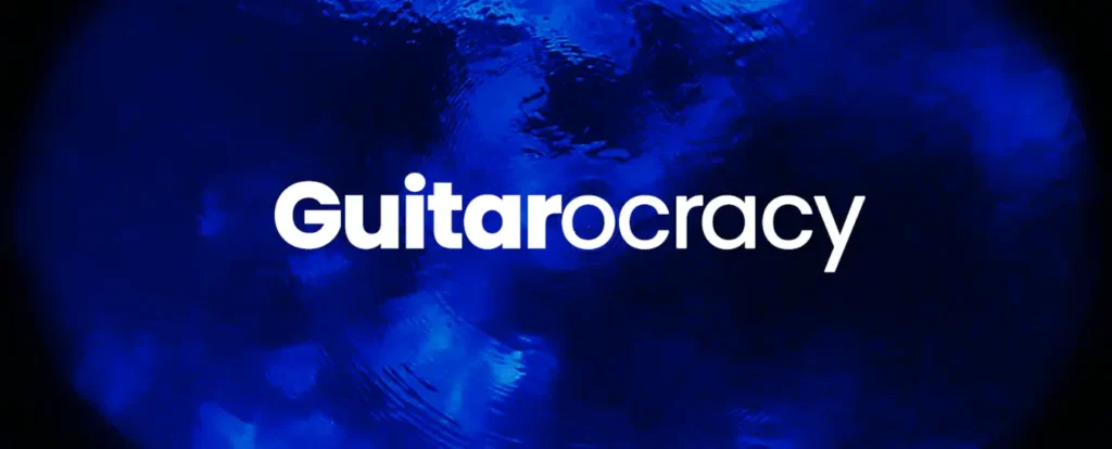 Guitarocracy virtual guitar instrument for Kontakt with real-time MIDI note, scale, and mode fretboard display